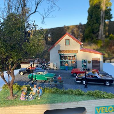 diorama nationale 7 velosolex