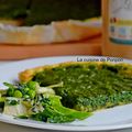 Tarte aux orties et petits pois, végétarien