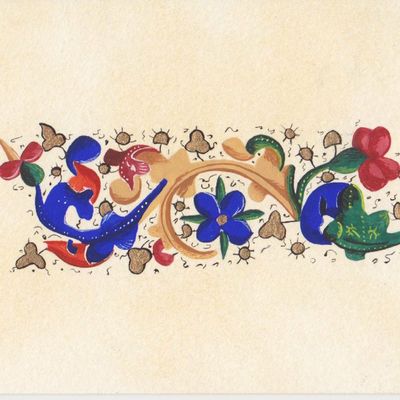 Techniques d'Enluminure: gouaches ou pigments ? O.o;