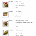 Menus de la cantine du 31 janvier au 4 février 2011