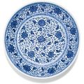 A blue and white ‘floral’ dish. Qing dynasty, 18th century - Sothebys