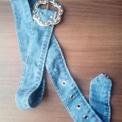 Ceinture fleur en toile