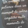 Un moment de patience 💛💛💛 Dans un moment de colère 💛💛💛 Empêche mille moments de regret 💛💛💛... 