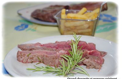 CÔTE DE BOEUF MARINEE CUITE AU SEL A LA PLANCHA