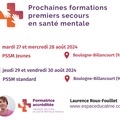 Prochaines formations au secourisme en santé mentale fin août à Boulogne(92)