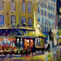 3 PARIS promenade de nuit / walk by night / pastel sec