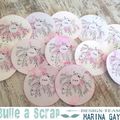 Cartes étapes pour bébé version filles et garçons - Marina scrap