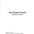 Brevet Blanc de Mathétiques niveau 3ème