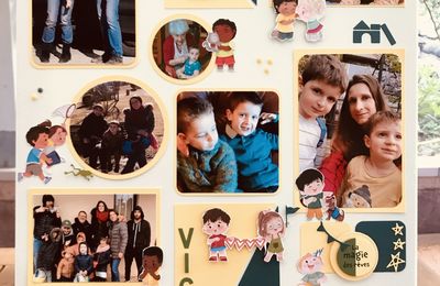 Tableau photos Victor à la façon Moodboard