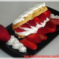 Eclairs gourmands aux fraises !