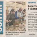 44e Bourse toutes collections à Belfort, article de L’Est Républicain annonçant la manifestation
