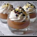 Mousse au chocolat, spéculoos - Chantilly banane...