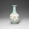 A famille rose 'pomegranate' bottle vase, Daoguang seal mark and of the period