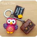 Porte-clés hibou