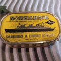 Ancienne Boite Sardines à l'Huile Paquebot Normandie Safi Maroc
