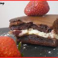 Brownie Fraise et Fromage Frais