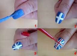 Tuto Nail Art Angleterres ♥