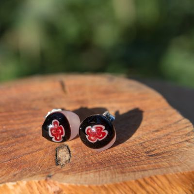 BOUCLES D'OREILLES "Fleurs" 