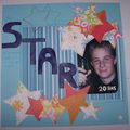 Page "Star" - Dictée de page de janvier de Scrap O Normand