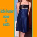 Robe noire & bleu marine