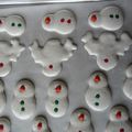 Macarons renne Rudolph et Bouli le bonhomme de neige