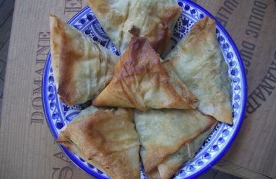 Spanakopitas - feuilletés aux épinards