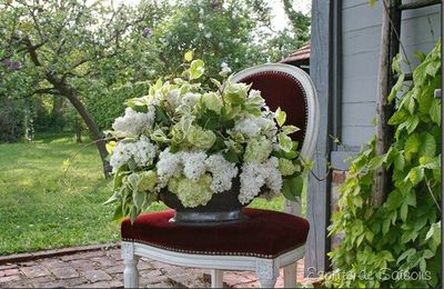 Bouquet du Jour en Blanc & Vert