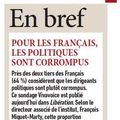 « Pour les Français, les politiques sont corrompus »