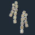 Paire de pendants d'oreilles, chacun sertis d'une chute de 10 diamants jaunes carrés 