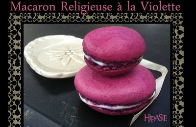 Macaron religieuse à la Violette