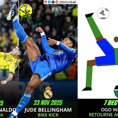 Ogo Wassaré marque un but avec le Sami Jerbi FC d'un retourné acrobatique