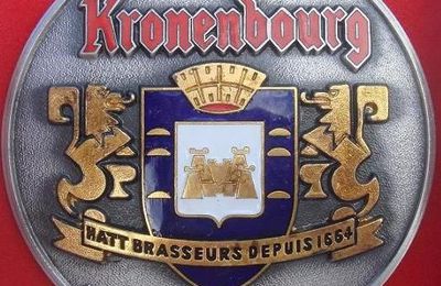 Plaque pour tirage pression kronenbourg