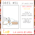 Défi # 51 du blog "La carte à idées"