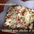 Taboulé pois chiches et feta