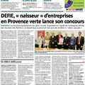 Var Matin - 11 avril : article sur le projet DEFIE