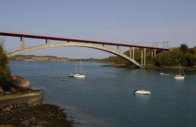 les 2 ponts qui traversent la rance en" ille et vilaine"