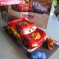 Gâteau Flash McQueen CARS 3D / Lightning McQueen 3D cake