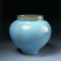 Large shiny blue glaze jar, Jun ware, China, Northern Song dynasty (960-1127)