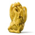 A yellow amber finger citron, Qing dynasty