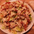Salade César revisitée (poulet croustillant à la polenta): 