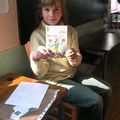 Lisa a présenté son livre de classe : Motordu, champignon olympique