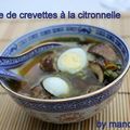 Soupe de crevettes à la citronnelle