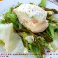 Salade au Poulet, Asperges et Gorgonzola aux Noisettes