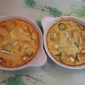 Flan de courgettes et camembert...