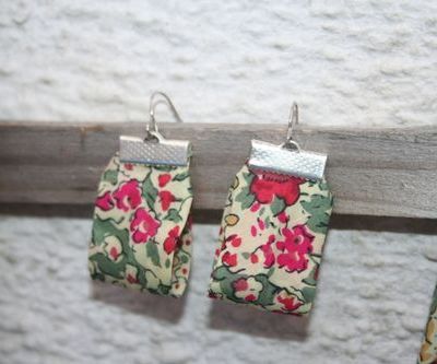 Boucles d'oreille en Liberty