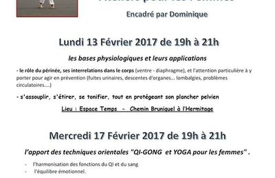 Ateliers pour les FEMMES - 3 séances proposées sur l'ile de la Reunion