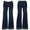 Jean évasé femme taille basse - Gamme jean évasé femme