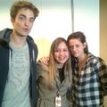 Kristen et Rob avec une fan