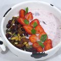 Smoothie bowl confiture fraises