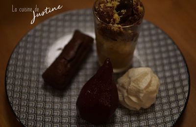 Variations autour de la poire et du chocolat